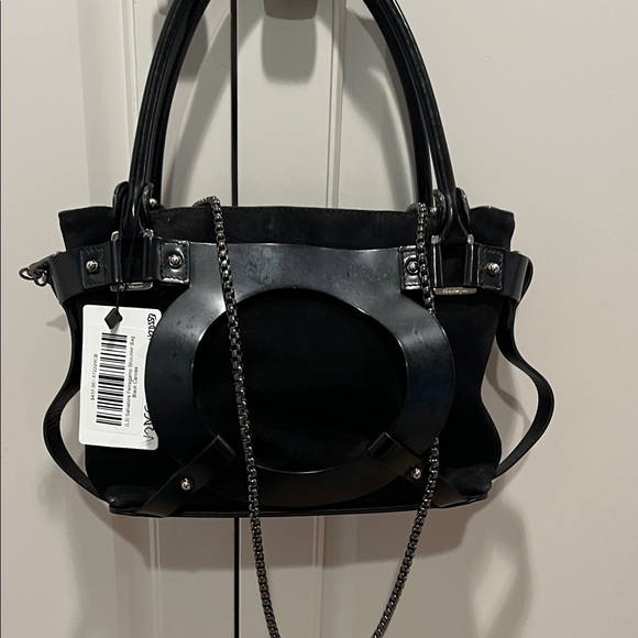 Salvatore Ferragamo Black Shoulder Bag with style chain attached❤️ - Picture 14 of 14